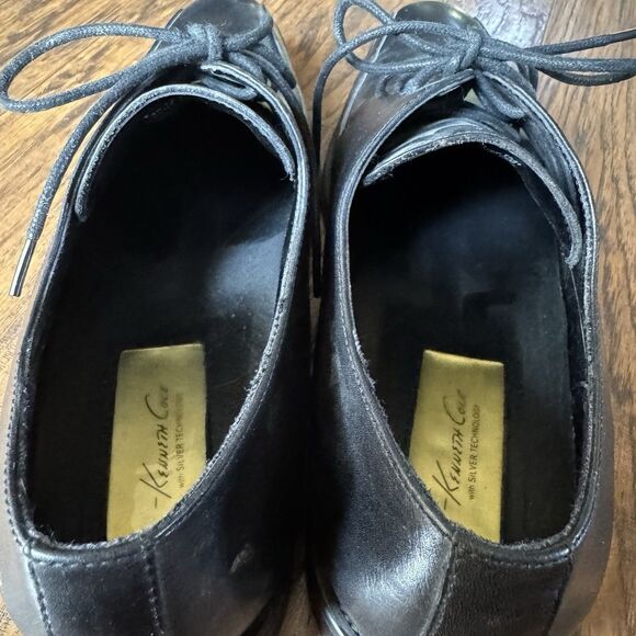 Kenneth Cole Men’s Leather Oxford Dress Shoes Black Square Toe Size 13M - Picture 8 of 10